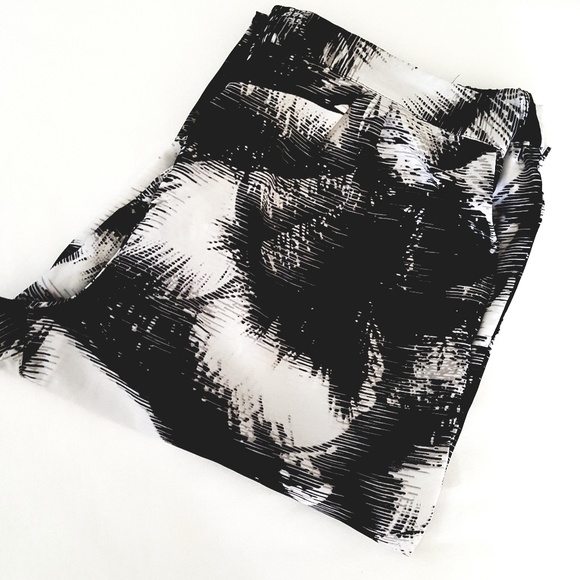 attention Pants - Attention || Black and White Abstract Pants